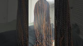 Box braids knotlessbraids latesthairstylesforblackwomen haircare hairstyles [upl. by Waddle]