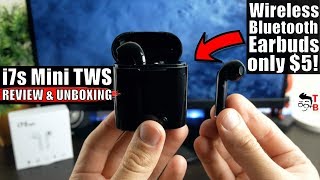 i7s Mini TWS REVIEW The Cheapest Wireless Bluetooth Earbuds [upl. by Atnim]