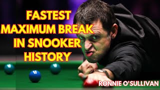 Ronnie OSullivan Best 147 Maximum break EVER HD [upl. by Naie995]