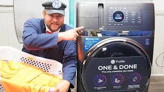 The Best Washer Dryer EVER The Ultimate GE 2in1washer Dryer Combo Test amp Review [upl. by Hassett]