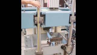 Positioning of the crosshead of a selfbuilt dynamic testing machine [upl. by Aicilf]