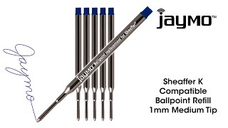 Jaymo Sheaffer K Ballpoint Pen Refill Instructional Video [upl. by Ratha]