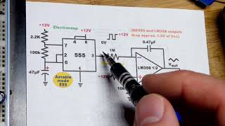 Astable 555 Timer Controlled Bidirectional Voltage Ramp Op Amp Circuit [upl. by Idden]