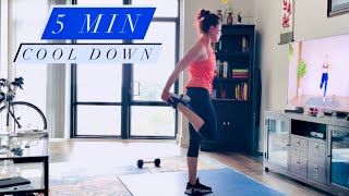 5 MIN FULL BODY STRETCH amp COOL DOWN [upl. by Gniliem659]