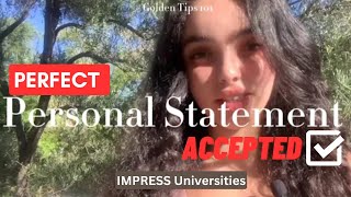 how to write the PERFECT personal statement for Top Universities in 5minutes I TIPS [upl. by Yenruoj234]