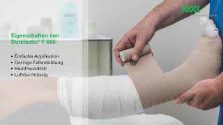 Durelastic® F 666  Dauerhaft elastische Langzugbinde für starke Kompression [upl. by Shiller]