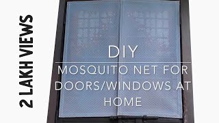 DIY  Removable Mosquito Net Using Velcro At Home  For Doors amp Windows  Super Eas [upl. by Ahtar241]