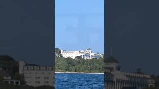 Grand Hotel Mackinac Island From Inside Ferry [upl. by Westerfield]