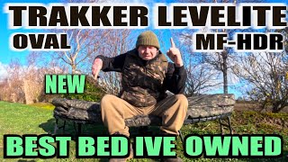 TRAKKER LEVELITE OVAL MFHDR BED  USED 4 MONTH REVIEW  CARP FISHING [upl. by Ranson]