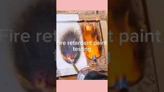 Fire retardant paint testing fireretardant paintandcoating insulation paint construction [upl. by Nuawd]