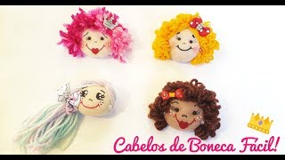 Como Fazer Cabelos de Bonecas  4 modelos Fácil e Lindo [upl. by Nilekcaj730]