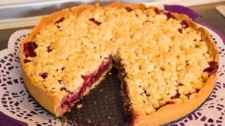 KirschStreuselKuchen selbst gemacht  einfach schnell und lecker  Rezept  recipe Kirschkuchen [upl. by Trauts482]