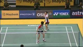 F  MD  Fang Chieh MinLee Sheng Mu vs Cho Gun WooShin Baek Choel  2012 Maybank Malaysia Open [upl. by Wylma341]