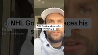 NHL goalie Eddie Lack Embraced his stutter stutter podcast nhl interview goalie canucks fyp [upl. by Wertz]