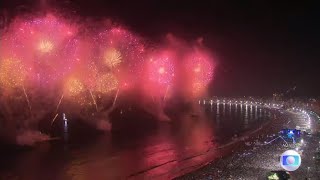 Fogos Réveillon Copacabana 20222023 Rio Brazil Fireworks New Years Eve HD [upl. by Stevena566]