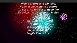 Christmas Lyrics  Alla Fredda Tua Capanna [upl. by Nailuj366]