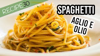 15 minute Spaghetti aglio e olio [upl. by Toddy]