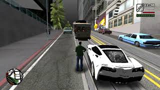 gta sa what happened when I tried to stop tram in gta sa Andreas but last mein  cinematics [upl. by Alenoel]