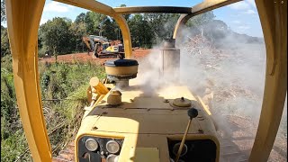 First Day Back My Dozer Catches On Fire [upl. by Akemak]