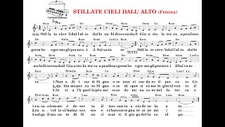 STILLATE CIELI DALL’ALTO spartito accordi testo choir cantiperlamessaIT [upl. by Prince]