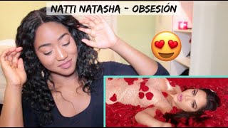 Natti Natasha  Obsesión Official Video  REACTION [upl. by Moreen535]