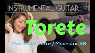 Moira Dela TorreMoonstar 88  Torete instrumental guitar karaoke version cover with lyrics [upl. by Rochella]