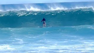 SUP Surfing North Shore Hawaii Haleiwa Pipeline Avalanche [upl. by Boffa187]