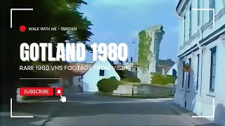 Visby 1980 Summer Drive  Rare VHS Footage Of Gotland Sweden [upl. by Noah]