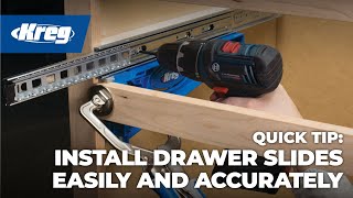 Quick Tip How To Install Drawer Slides Easily and Accurately [upl. by Soirtimid]