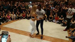 Ronald y Alba dance Bachata Salamanca Bachatea Festival 2017 [upl. by Annovahs860]