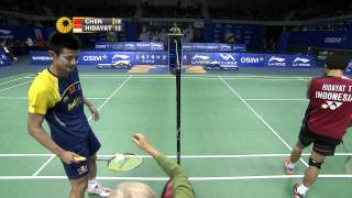 SSF2011D3 MS Long Chen CHN vs INA Taufik Hidayat 720p HDTV x264 HDCTV [upl. by Akihdar]