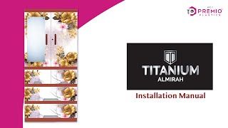 ACI Premio Titanium 3D Glass Almirah  Installation Manual  ACI Premio [upl. by Hazmah146]