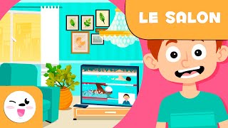 LE SALON  Objets de la maison  Vocabulaire pour les enfants [upl. by Sheff476]