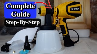 How to Use A HVLP Paint Sprayer [upl. by Eniamej]