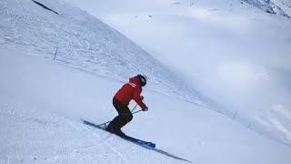 Skiiing in Cervinia with Filippo Chiani 🇮🇹⛷ [upl. by Paehpos315]