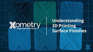 Understanding 3D Printing Surface Finishes [upl. by Sasha]