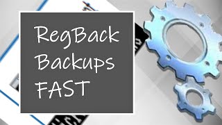 How to Back up the Registry to a RegBack Folder  QUICK and EASY [upl. by Nicolea]