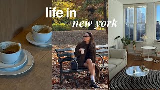 LIFE IN NEW YORK  staycation in the city fall vibes packing for my trip [upl. by Rollecnahc]