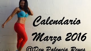 Calendario de entrenamiento Marzo  2016  Dey Palencia Reyes [upl. by Leveroni]