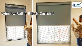 Window Roller Blinds Curtains 📞7676696786 hyderbad kgnservices windowblinds curtains home safe [upl. by Duarte]