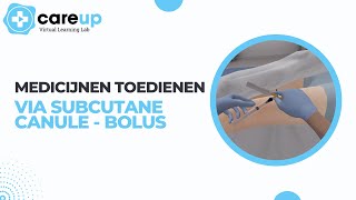 Medicijnen toedienen via subcutane canulebolus  CareUp Virtual Learning Lab [upl. by Hayes548]