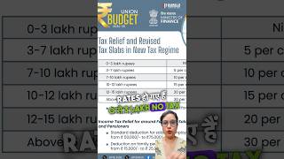 New Income Tax slab rates announced in Budget 2024 shorts [upl. by Alley]