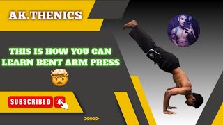 Bent arm press tutorial 😱 calisthenics motivation workout [upl. by Narag]