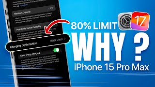 iOS 17  NEW 80 Charging Limit Feature  WORTH IT [upl. by Tilagram]