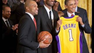 President Obama Welcomes the Los Angeles Lakers [upl. by Vick]