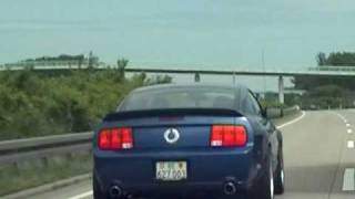 Mustangs on the German autobahn [upl. by Davena]