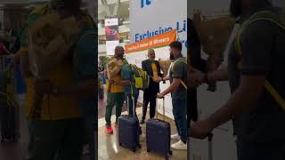 Sports minister Gayton McKenzie welcomes Proteas Women at OR Tambo Airport [upl. by Neal]