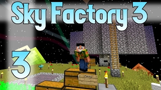 Minecraft SkyFactory 3  Ep 3  Simple Mob Farm [upl. by Salem]