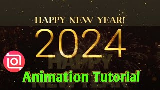 Happy New Year 2024 After effect tutorials  Happy New Year text animation bangla [upl. by Irby]