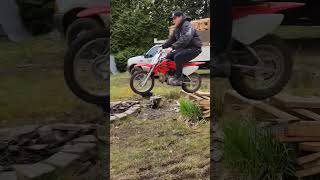 Backyard pit bike fun pitbike bikelife halfsend [upl. by Atiragram]